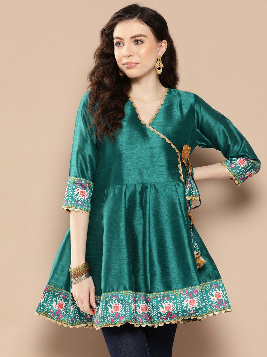 Ahalyaa Embroidered Ethnic Tunic | Grocsy