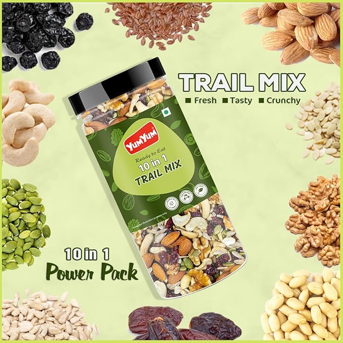 Yum Yum 10 In 1 Trail Mix Jar | Grocsy