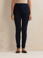 trueBrowns Navy Woollen Leggings | Grocsy