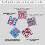 Confect Heart & Star Sprinkles | Pearls & Jimmies | Ultimate Avenger Patriotic Sprinkles | Grocsy
