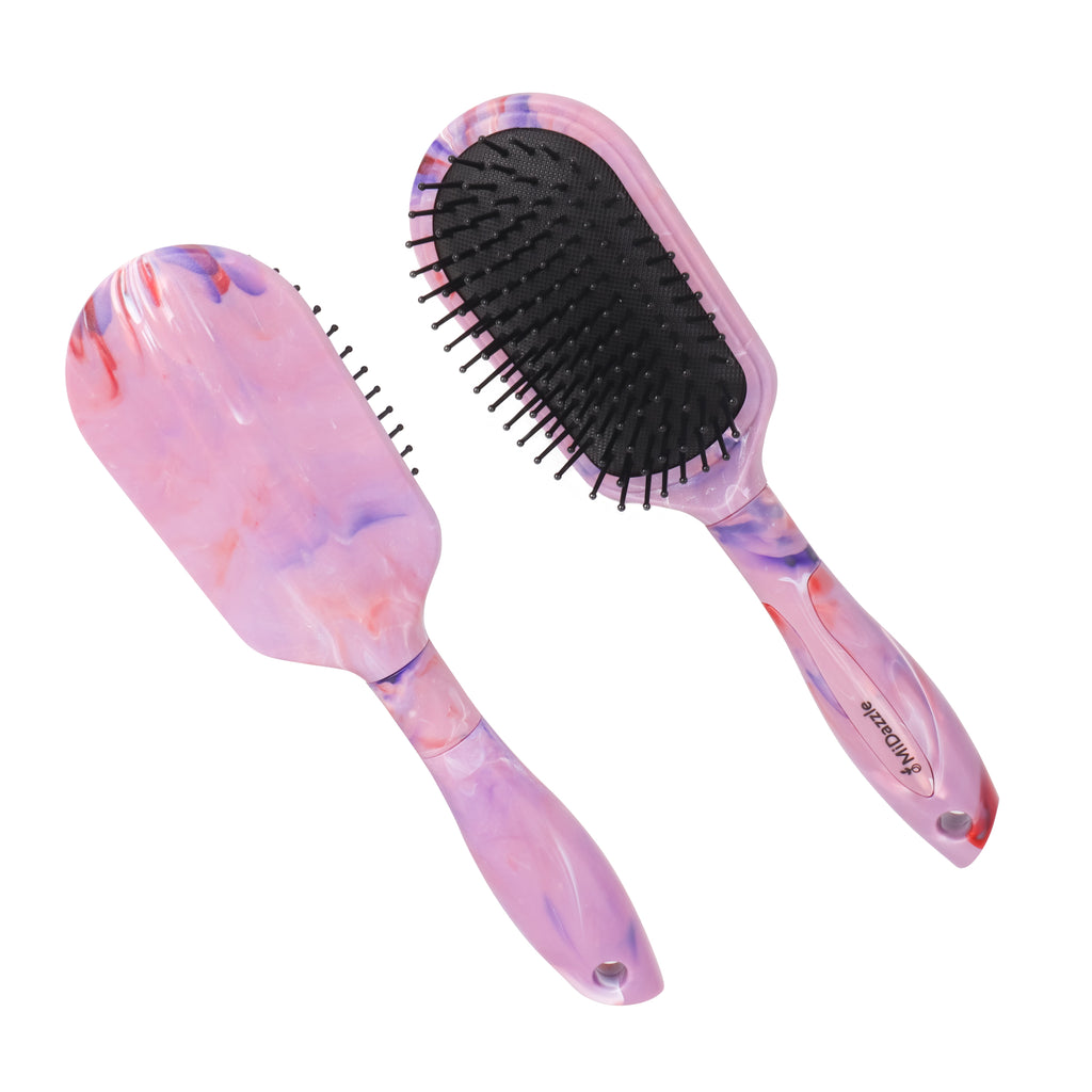 MiDazzle Oval Hair Brush (Marble) MIHB0027 | Grocsy