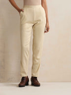 trueBrowns Beige Woollen Pants | Grocsy