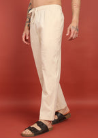Fabmade Ivory Comfort Linen Pyjama | Grocsy