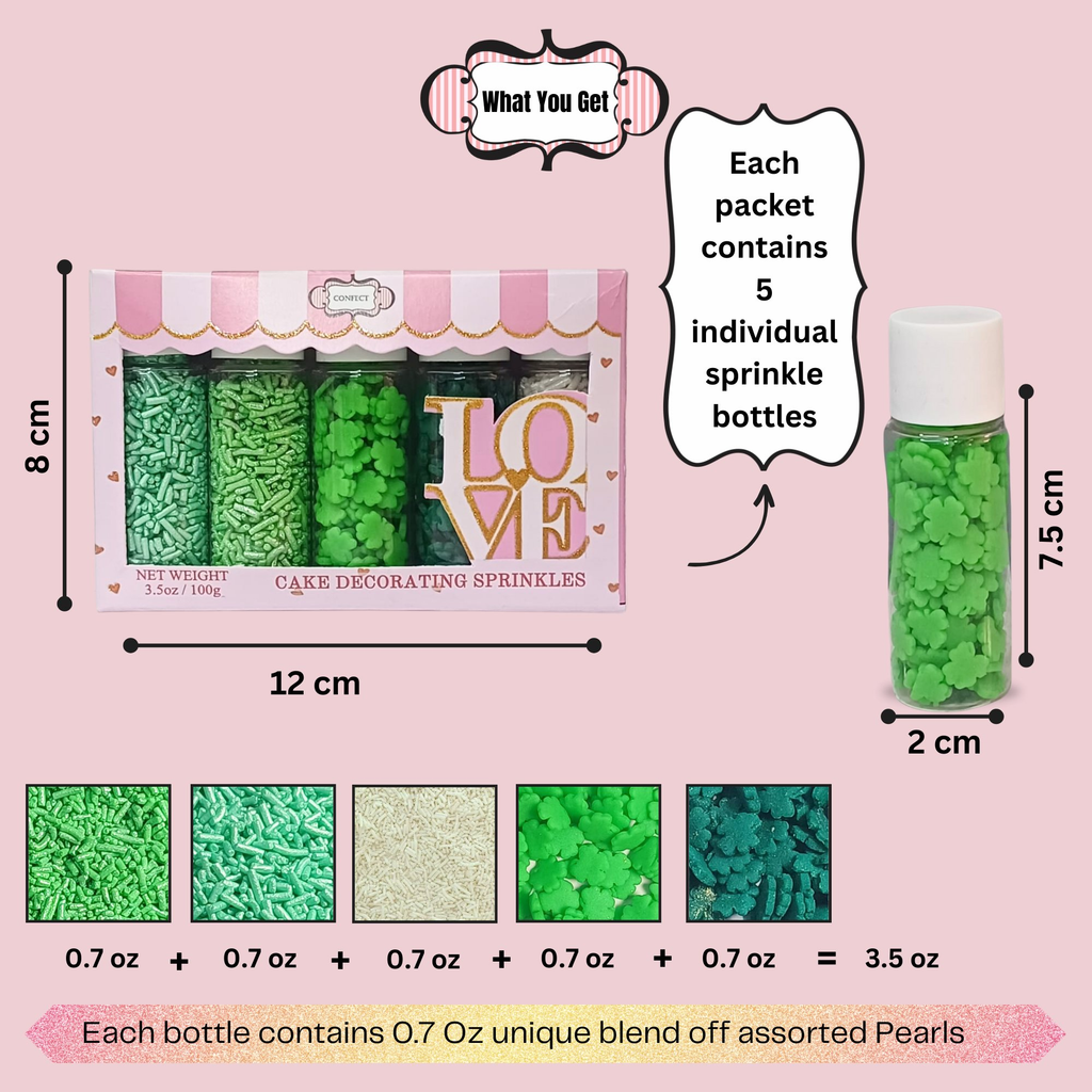 Confect St. Patrick's Sprinkles Multipack 8 | Grocsy