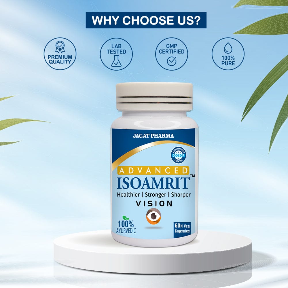 Jagat Pharma ISOAMRIT Eye Care Capsules For Dry Eyes | Grocsy