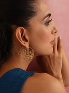 trueBrowns Brass Circular Swirl Earrings | Grocsy