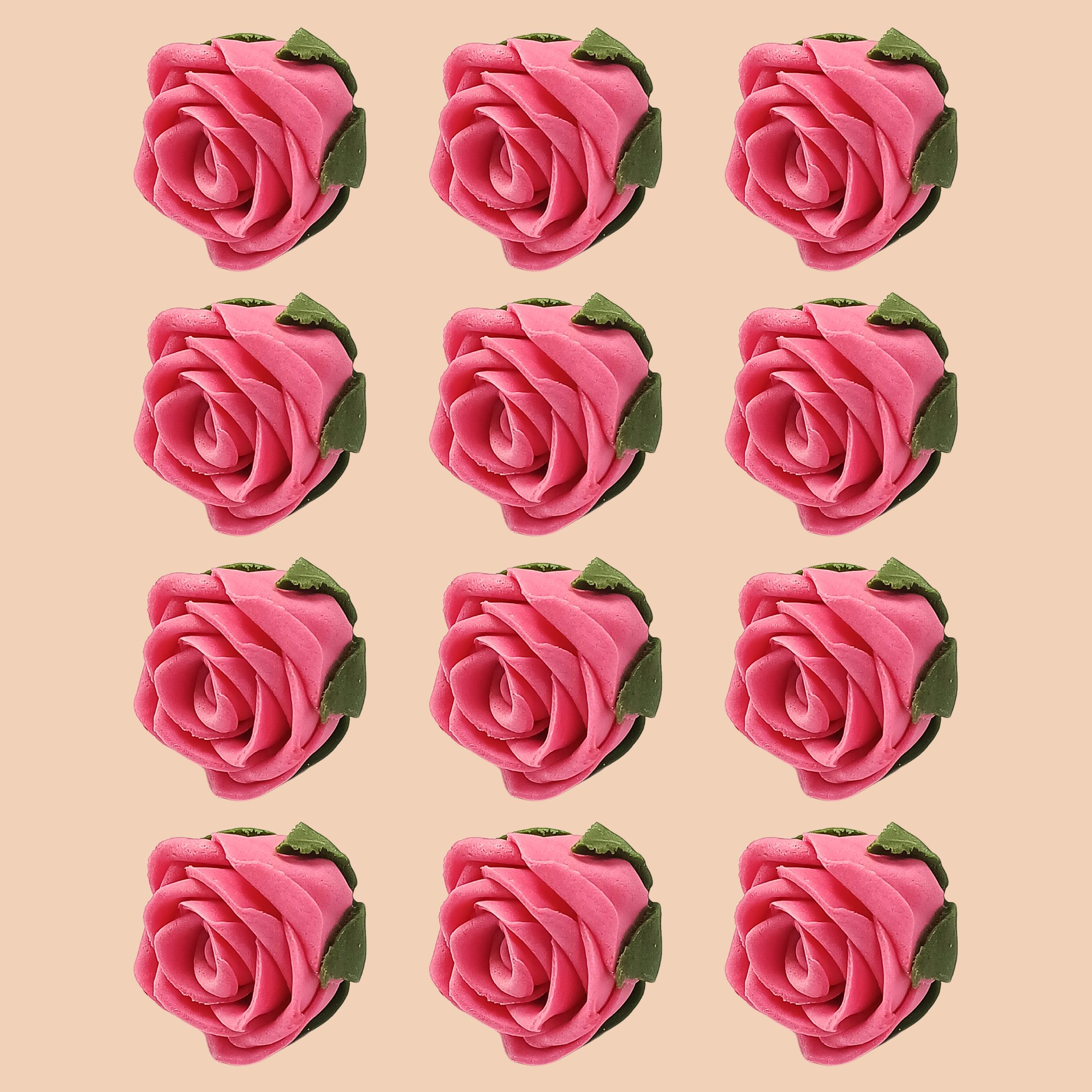 Confect Flamingo Rose Pink | Edible Sugar Roses Topper | Grocsy