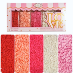 Confect Valentine Sprinkles | 05 Edible Decoration for Baking & Dessert | Grocsy