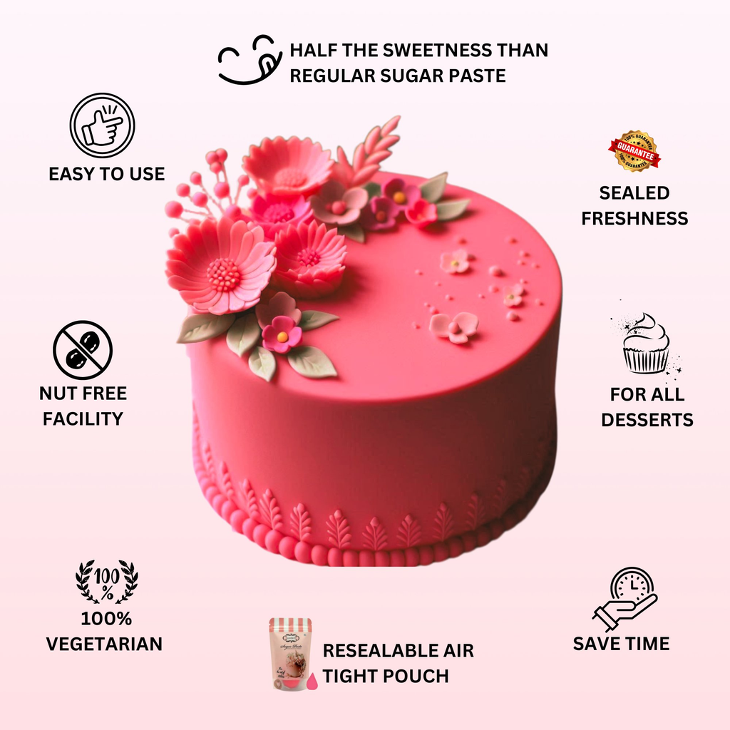 Confect Melon Pink Fondant | Edible Sugarpaste | Grocsy