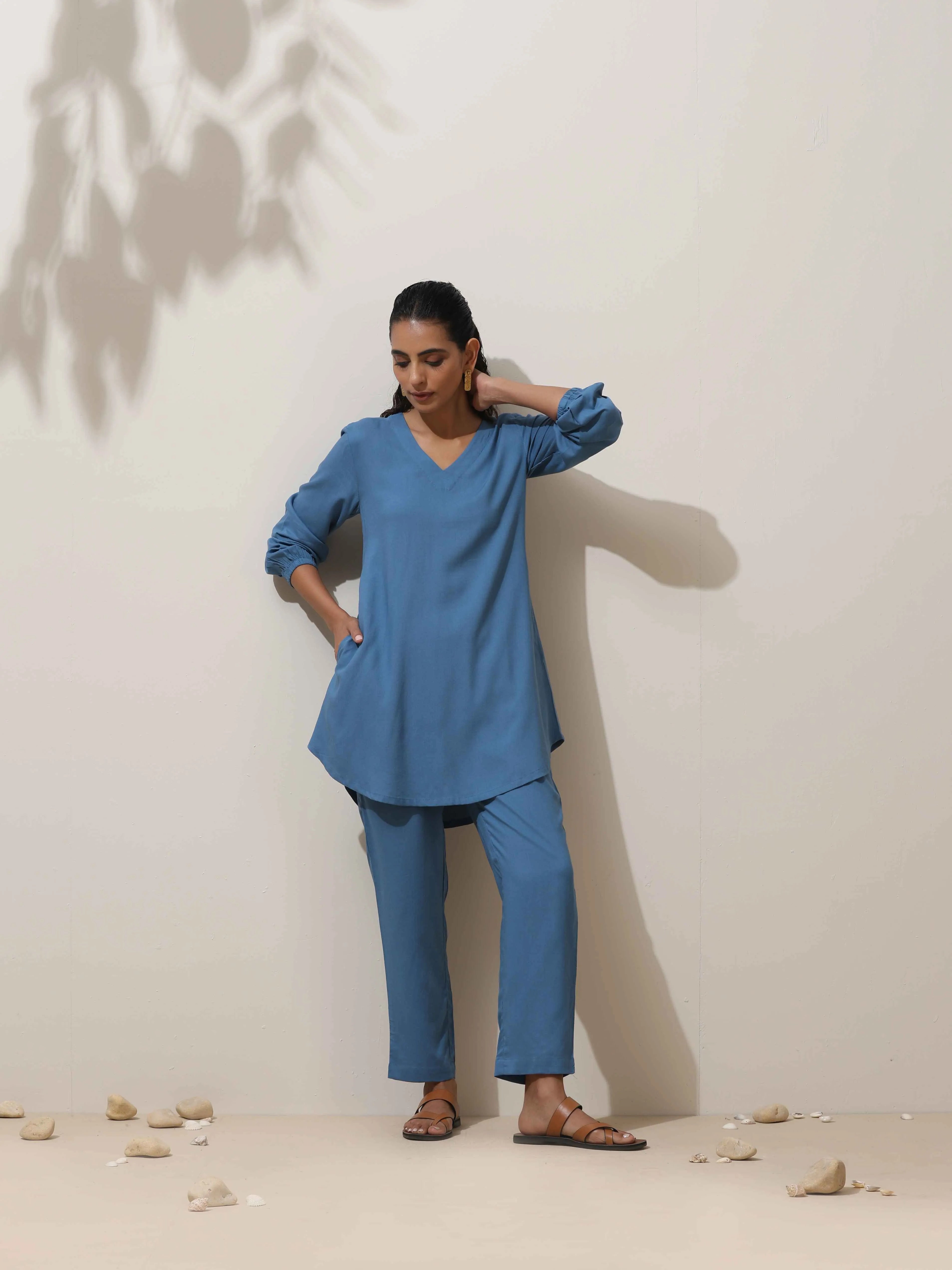 trueBrowns Blue Co-ord Set | Grocsy