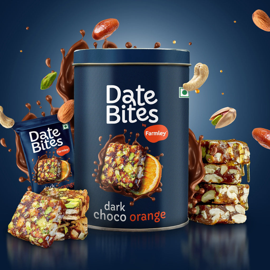 Farmley Date Bites Dark Choco Orange - No Added Sugar | Grocsy