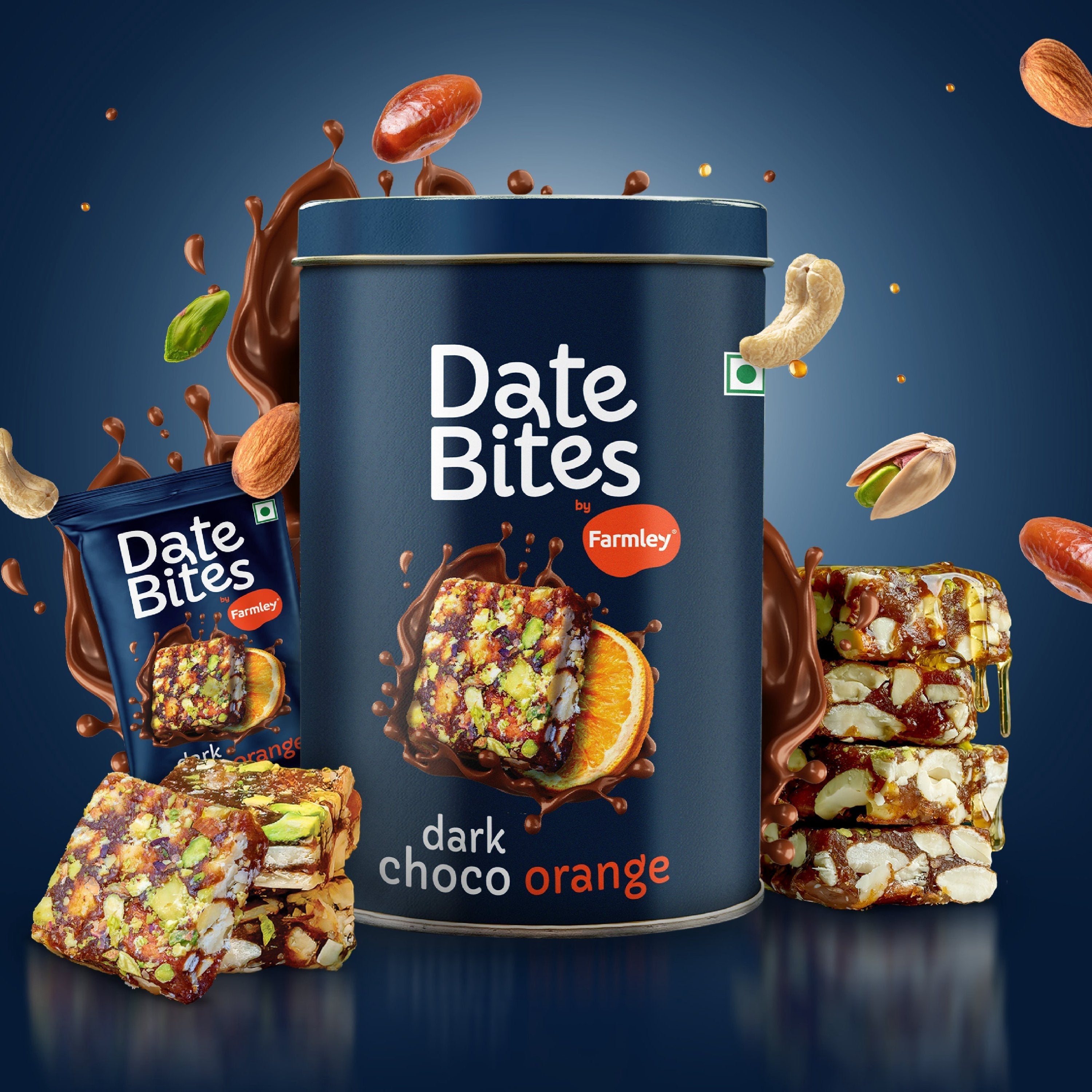 Farmley Date Bites Dark Choco Orange - No Added Sugar | Grocsy