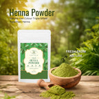 Velleja Herbal Henna Powder for Natural Hair Colour | Enriched with Amla, Bhringraj & Shikakai | Grocsy