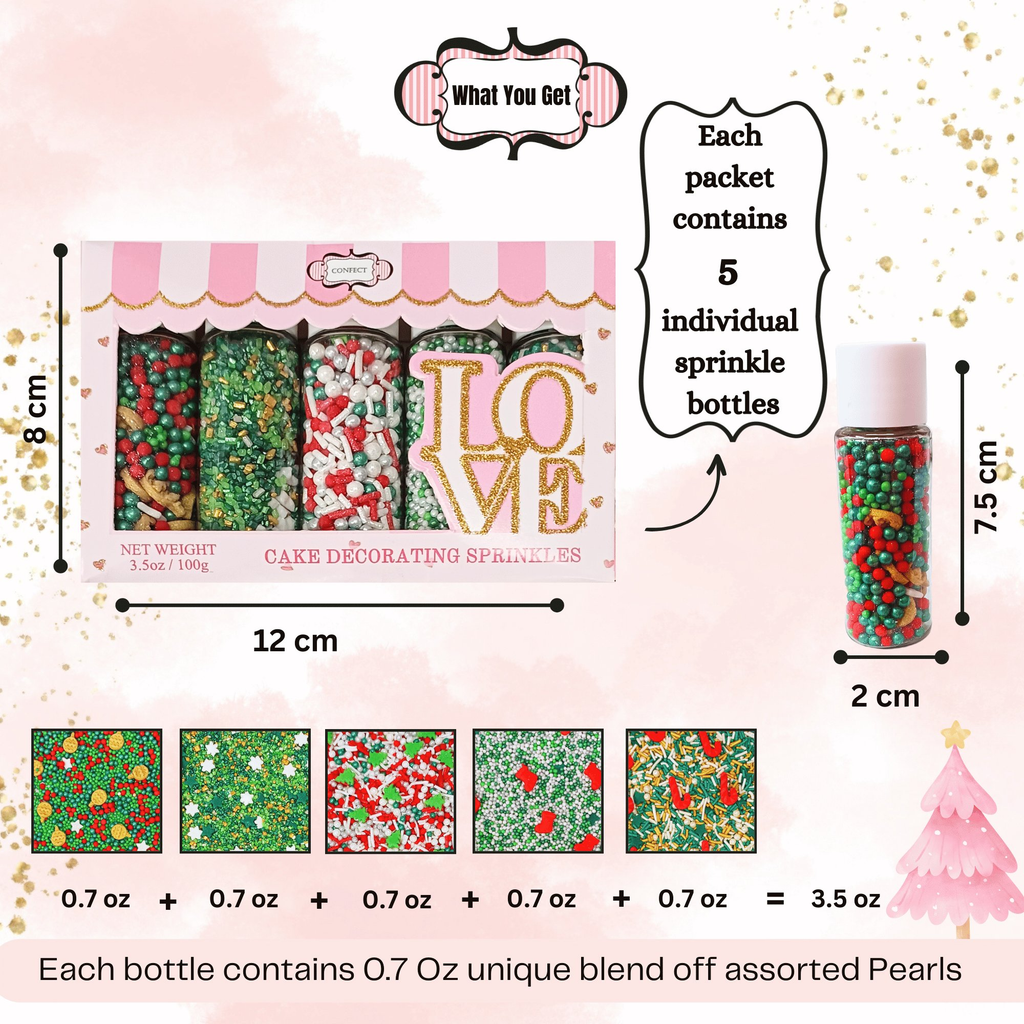 Confect Christmas Sprinkles CH Multipack 26 | Grocsy