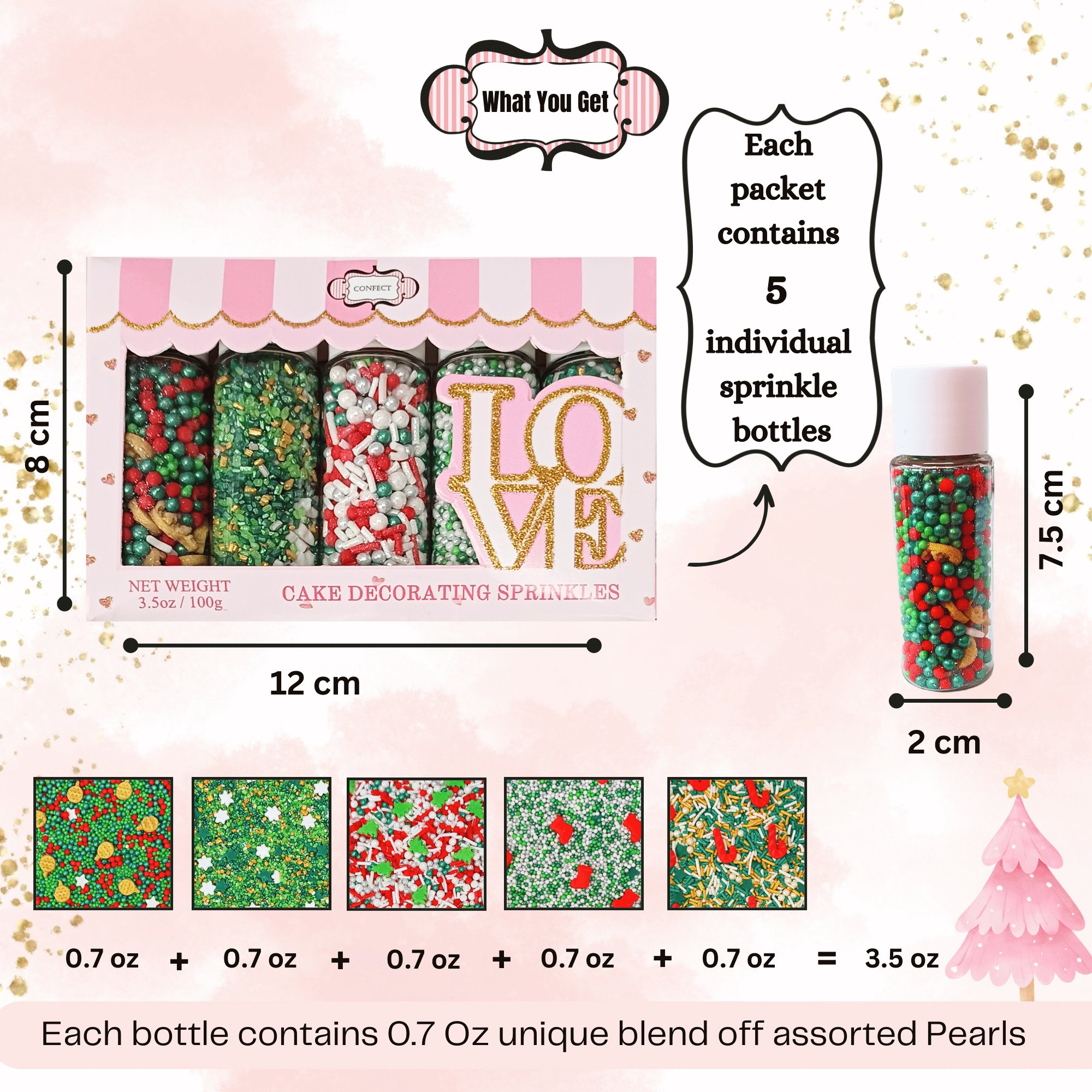 Confect Christmas Sprinkles CH Multipack 26 | Grocsy