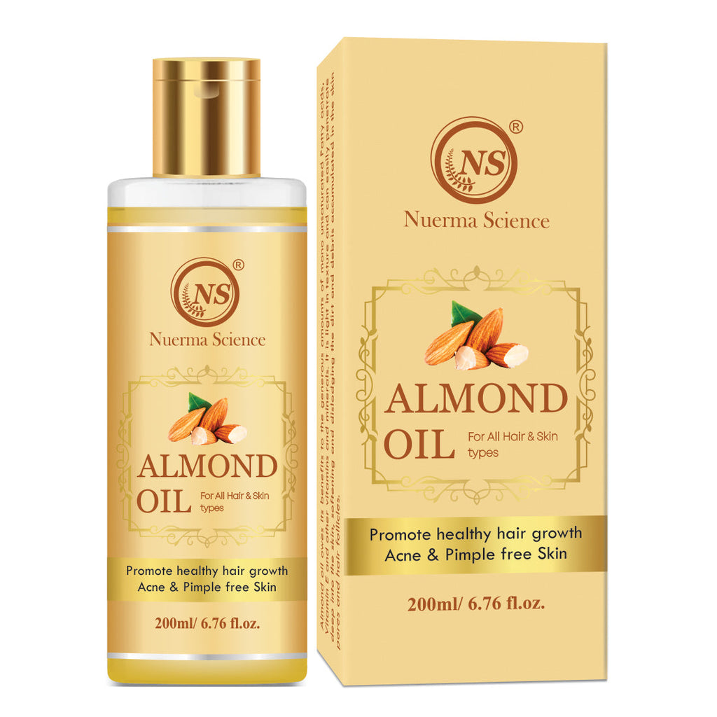 Nuerma Science Pure Almond Hair Oil for Natural Hair Growth | Grocsy