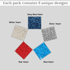 Confect Heart Sprinkles | Captain's Colors Patriotic Sprinkles | Grocsy