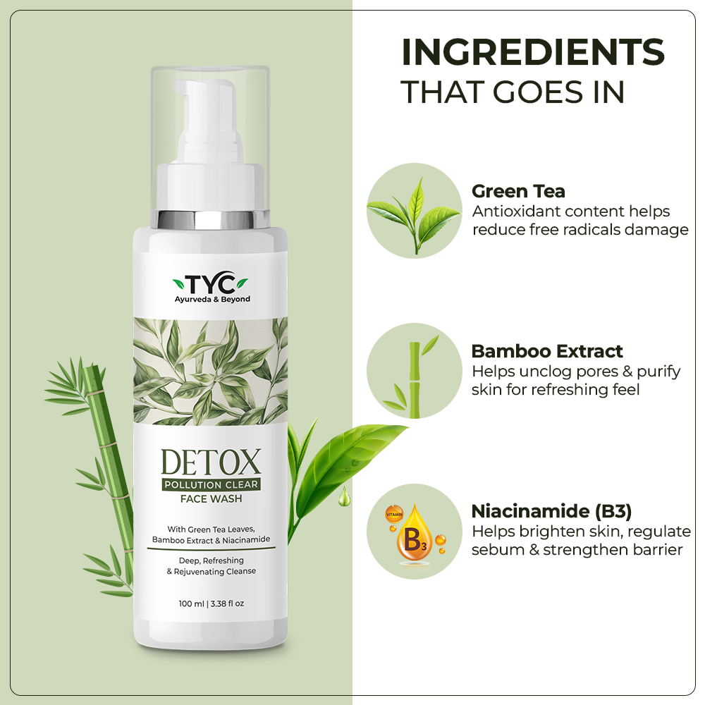 TYC Detox Pollution Clear Facewash | Grocsy