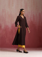 trueBrowns Cola Cotton Dobby Kurta Set | Grocsy
