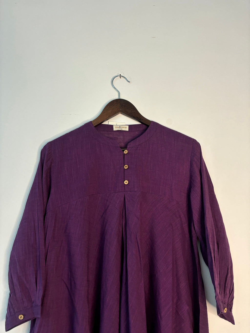trueBrowns Purple Slub Top | Grocsy