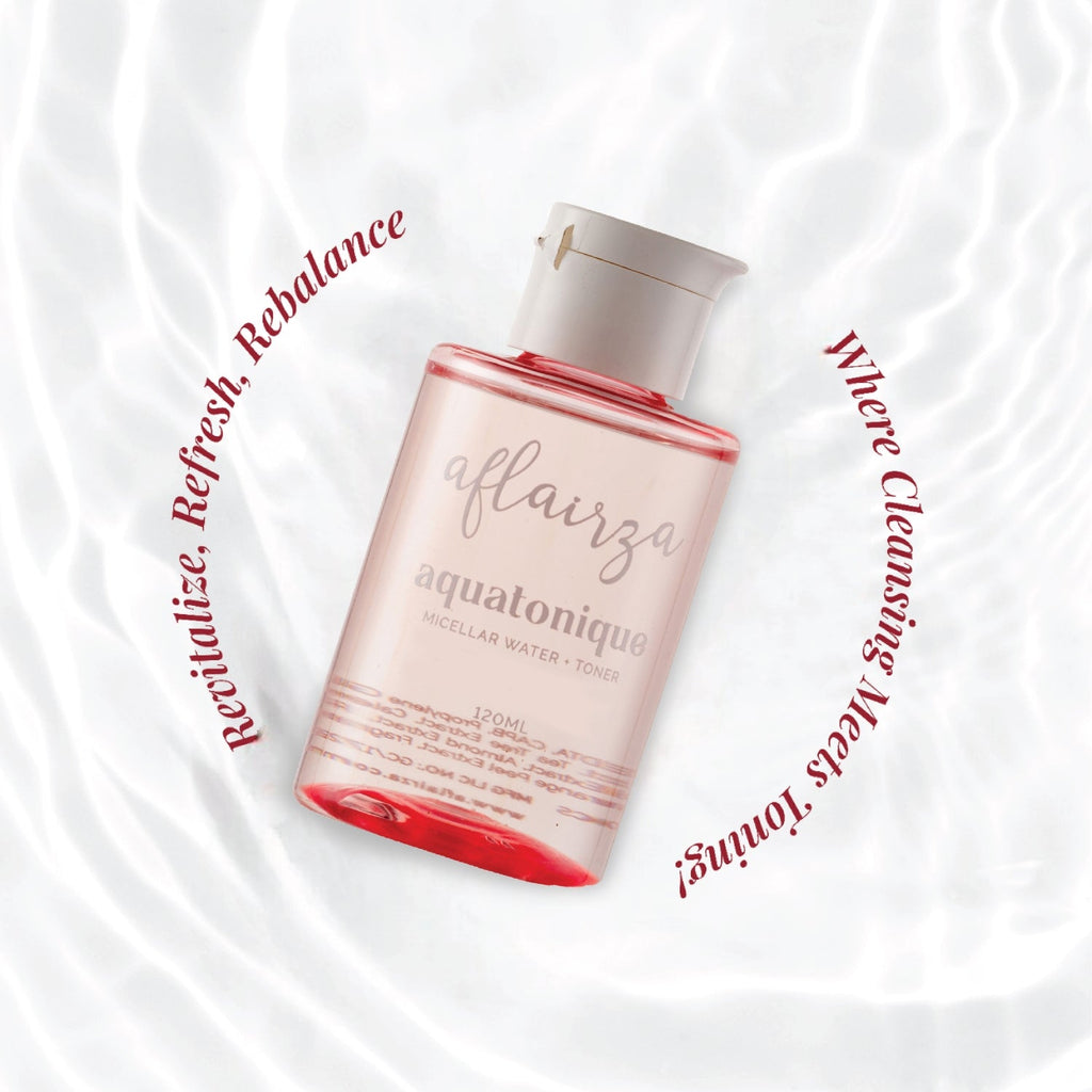 Aflairza Aflairza Aquatonique Micellar Water & Toner for Removes Makeup, Hydrates & Balances pH For All Skin Types | Grocsy