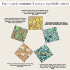 Confect Baby Shower Sprinkles | Birthday Sprinkles | Gender Reveal Sprinkles Pack of 5 (BABY SHOWER -08) | Grocsy