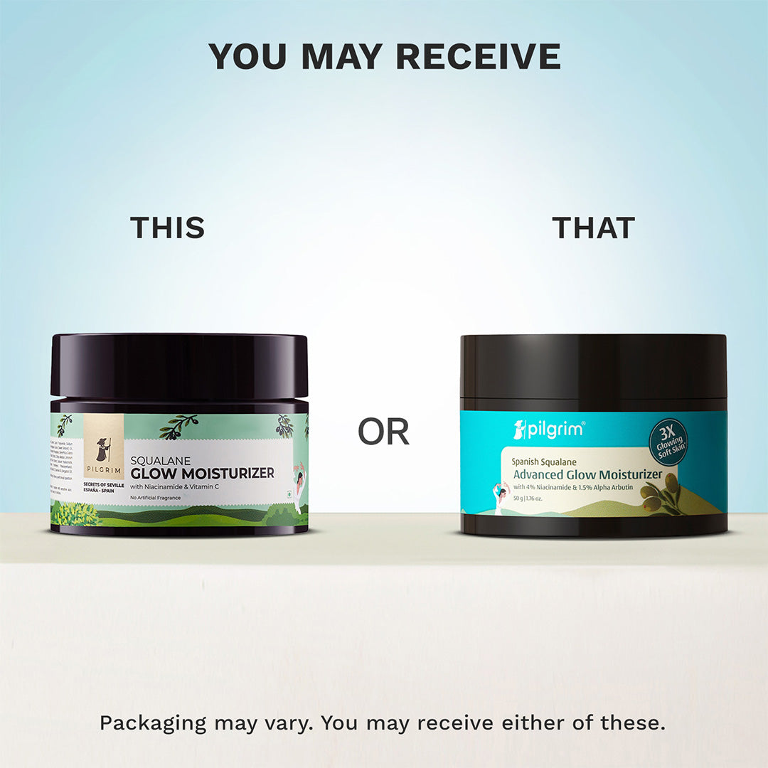 Pilgrim Glow Moisturizer Face Cream With Niacinamide & Vitamin C For Glowing Skin, Dry Skin Hydration, Non-Greasy | Grocsy