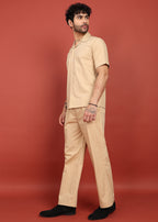 Fabmade Desert Sand Classic Co-Ord Set | Grocsy