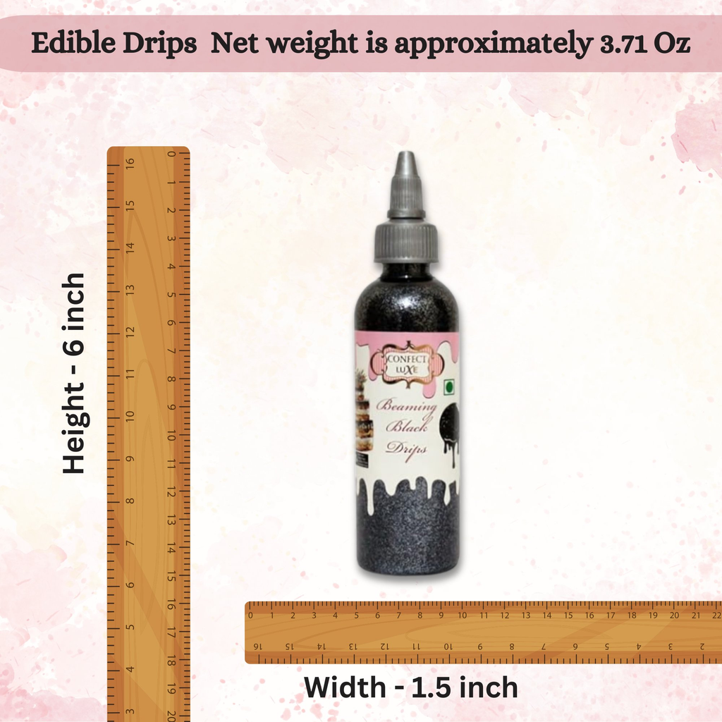 Confect Beaming Black | Edible Drips | Grocsy