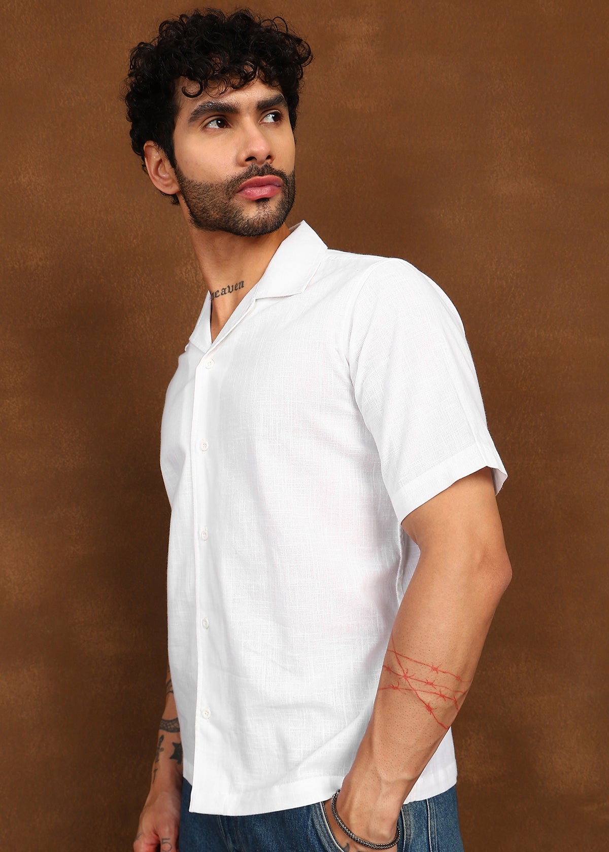 Fabmade Pure Ease Linen Shirt | Grocsy