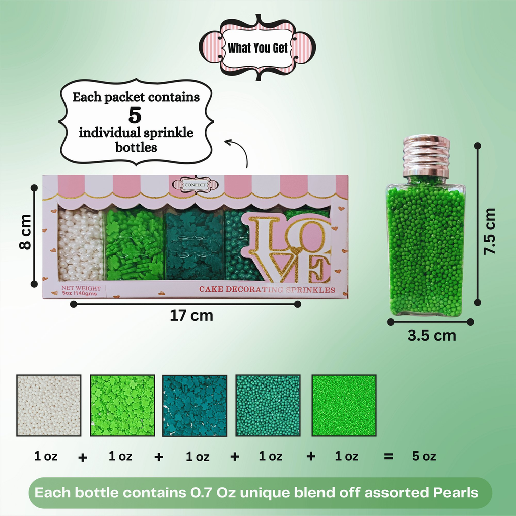 Confect St. Patrick's Sprinkles Multipack 5 | Grocsy