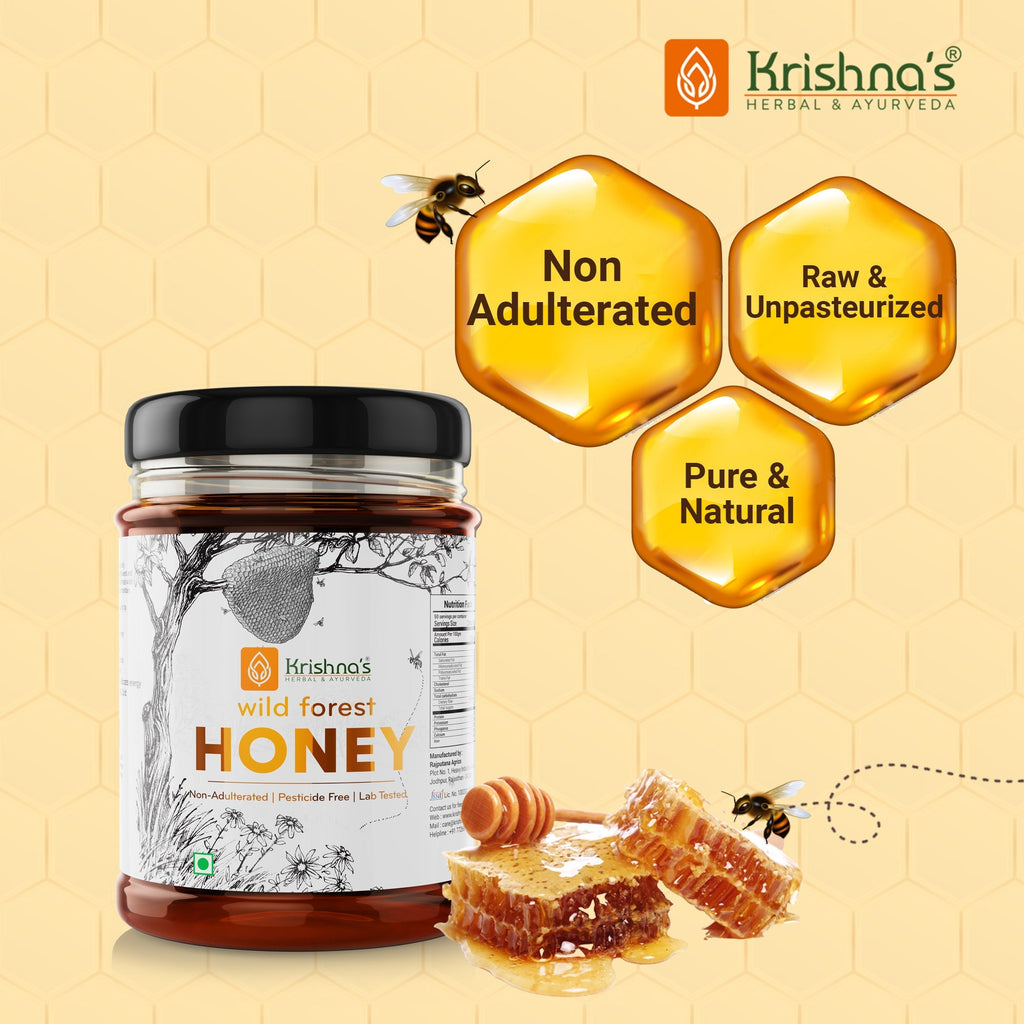 Krishna'S Herbal & Ayurveda Pure Wild Forest Honey | Grocsy