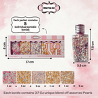 Confect Valentine Sprinkles | 19 Edible Decoration for Baking & Dessert | Grocsy