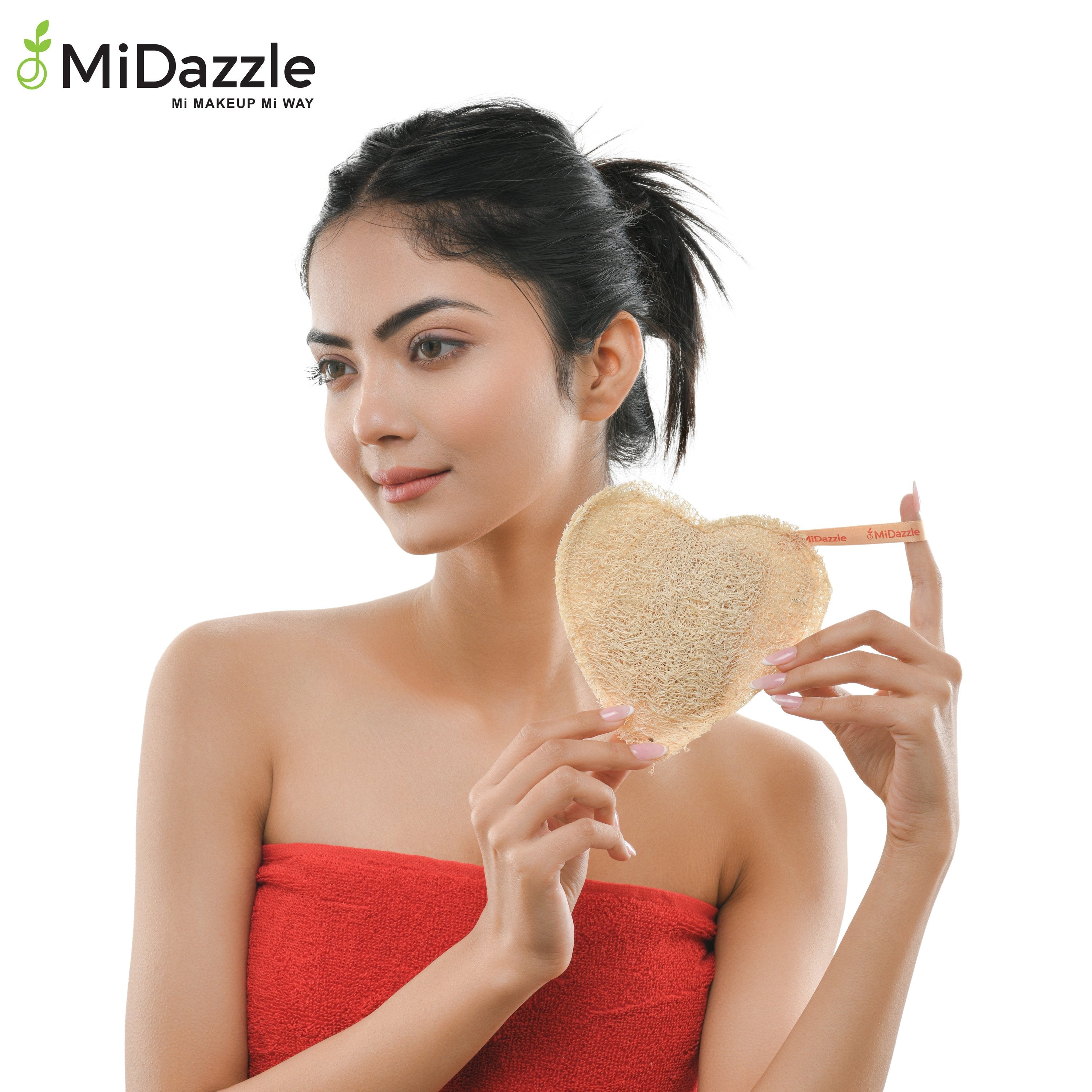 MiDazzle Loofah (Heart) MIOL6104 | Grocsy