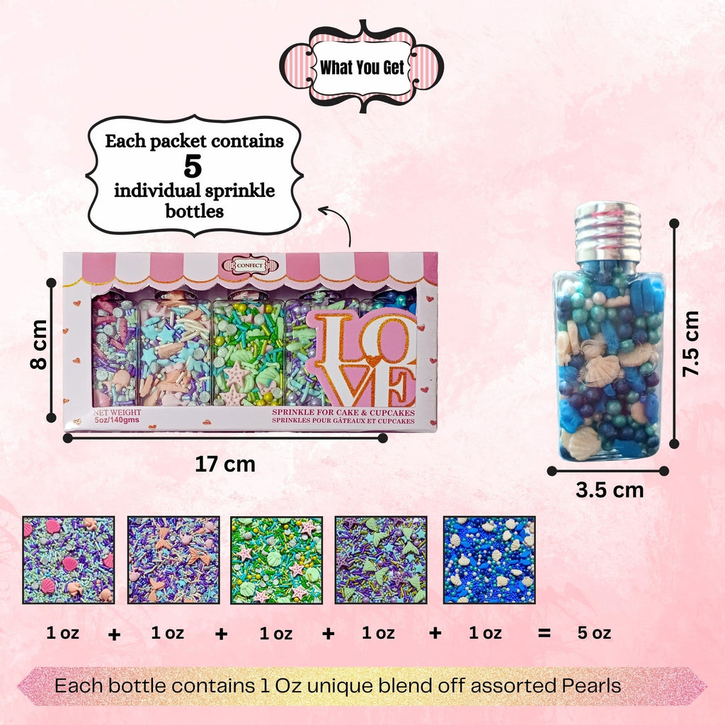 Confect Under the Sea Sprinkles for Decorations 10 | Grocsy