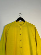 trueBrowns Lime Cotton Men's Shirt | Grocsy