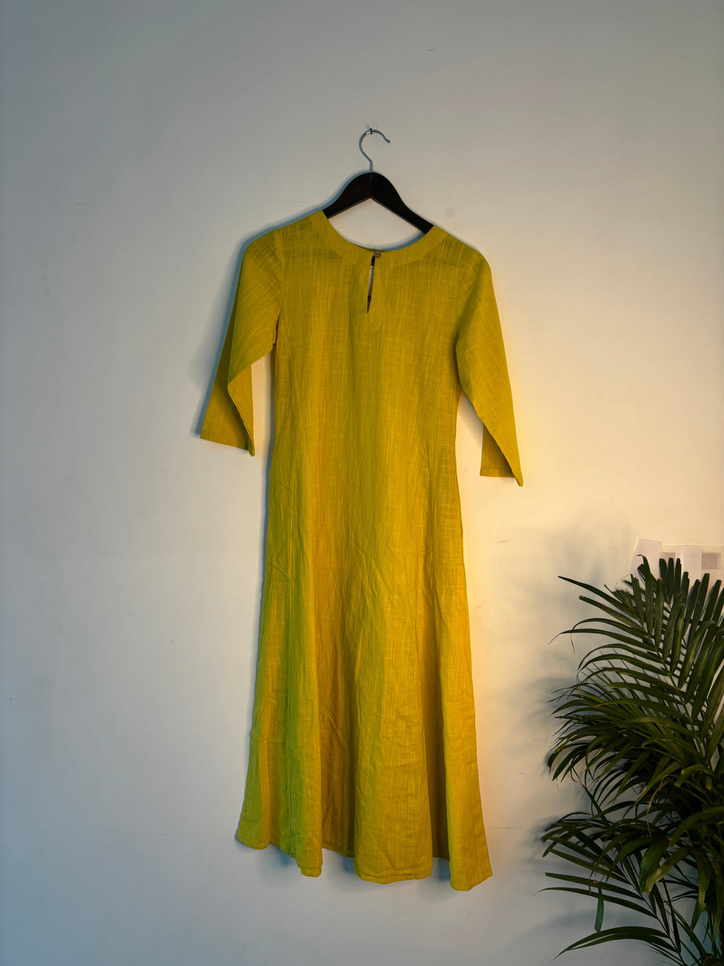 trueBrowns Lime Slub Kurta | Grocsy