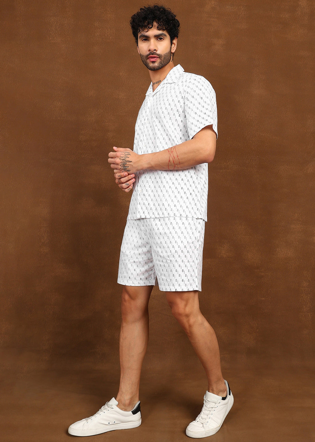Fabmade Urban Dot Linen Co-Ord Set | Grocsy