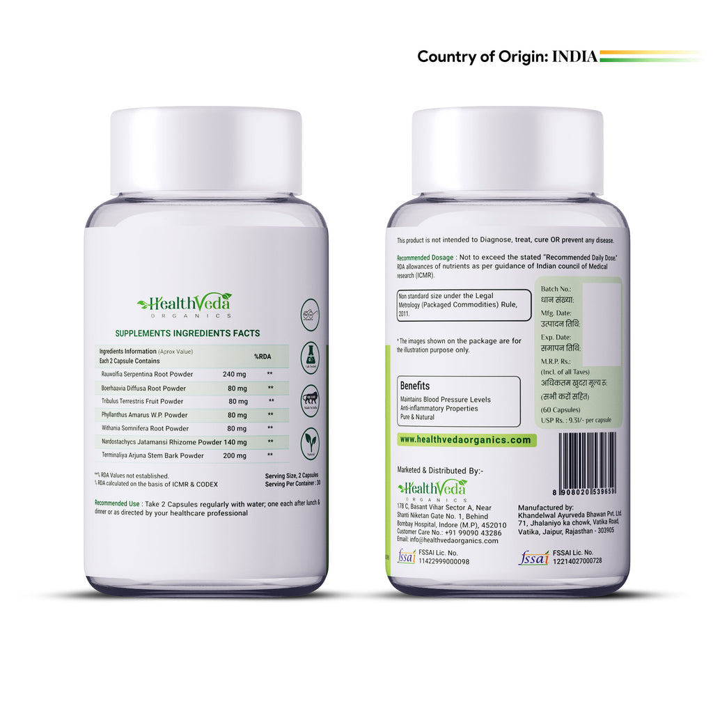 Health Veda Organics B Capsules | Grocsy