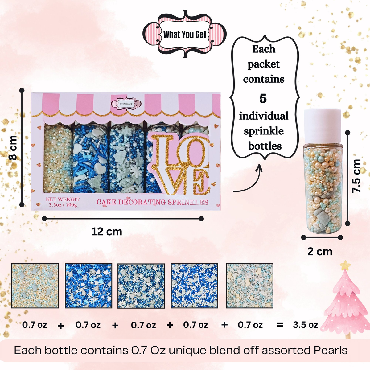 Confect Christmas Sprinkles CH Multipack 28 | Grocsy
