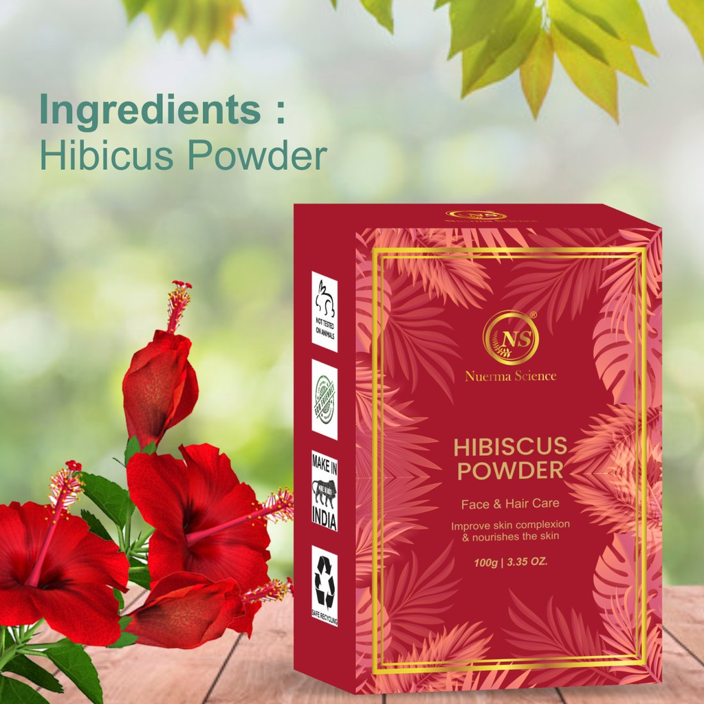 Nuerma Science Hibiscus Bio Organic Powder For Hair & Skin | Grocsy