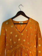 trueBrowns Mustard Zari Embroidered Top | Grocsy
