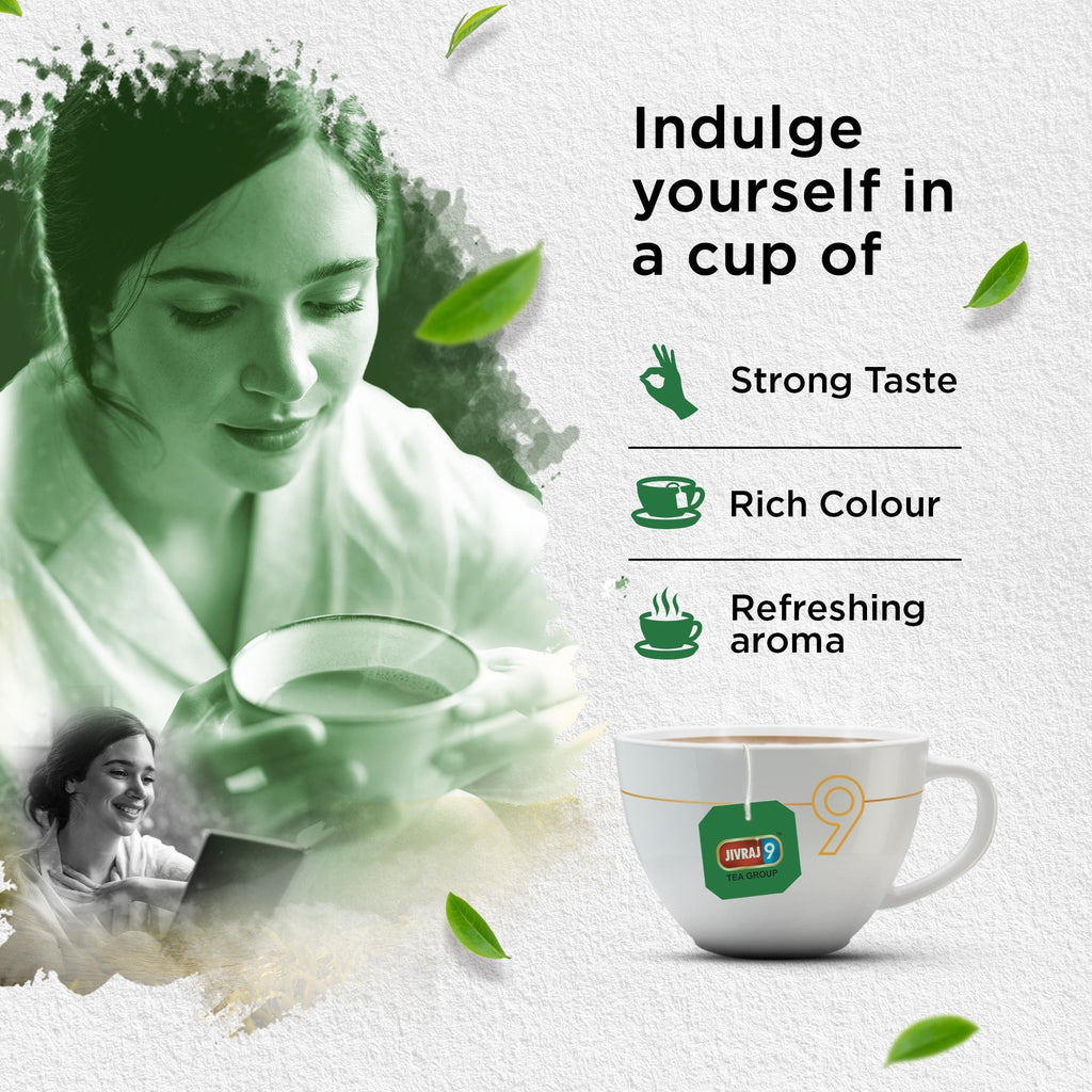jivraj9 Tea C.t.c. Leaf Teabags | Grocsy