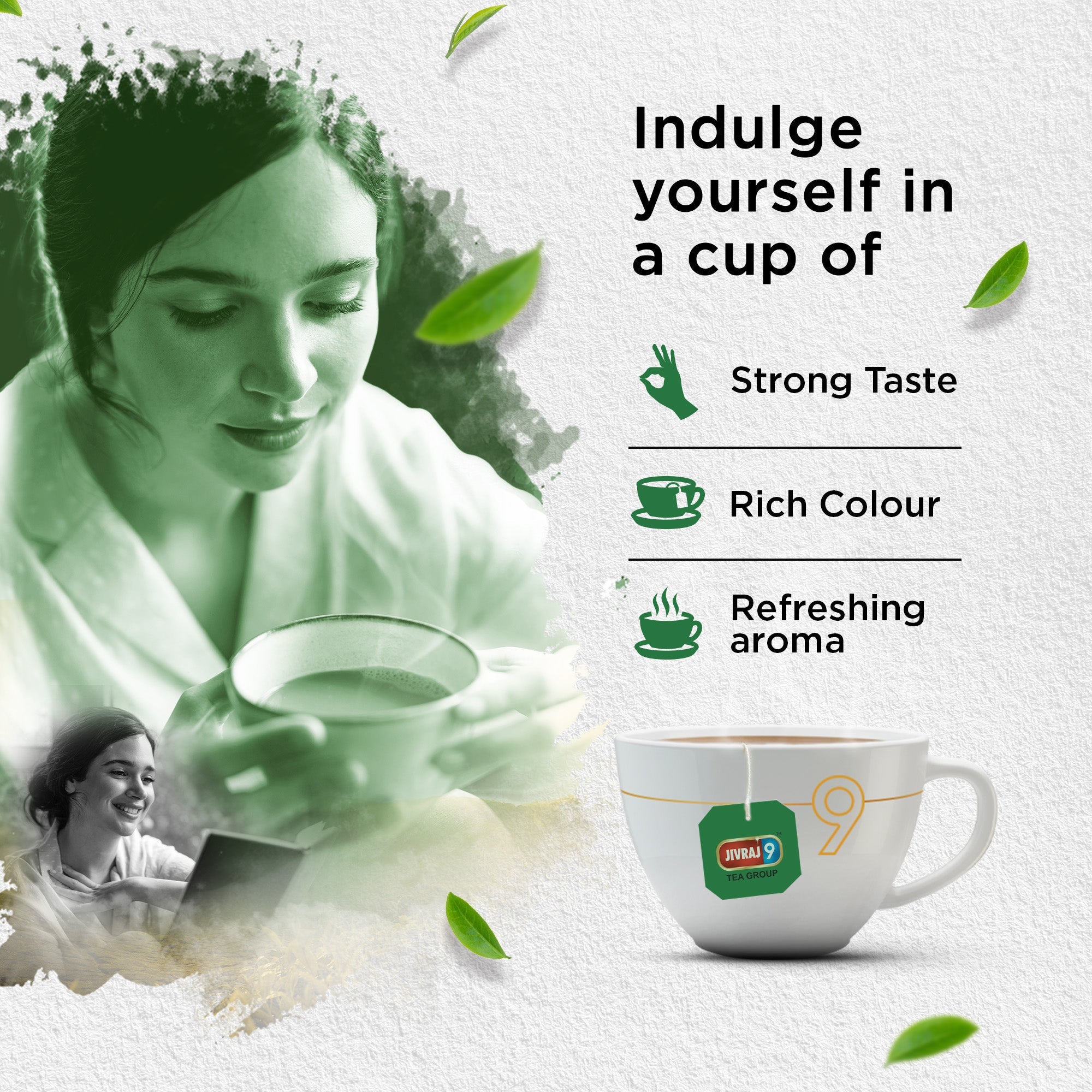 jivraj9 Tea C.t.c. Leaf Teabags | Grocsy
