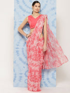 Ahalyaa Floral Poly Chiffon Saree | Grocsy