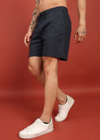 Fabmade Midnight Black Tailored Shorts | Grocsy