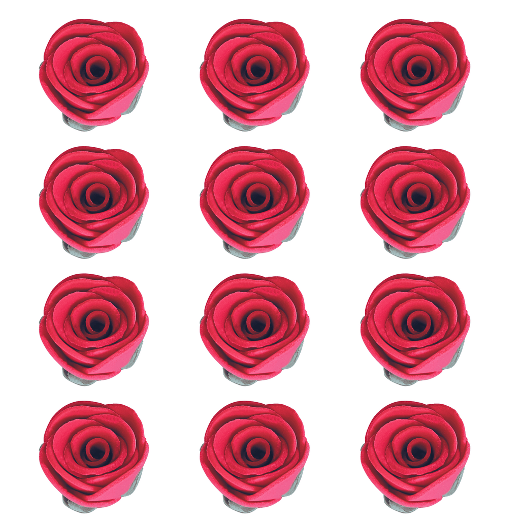 Confect Crimson Pink | Edible Sugar Roses Topper | Grocsy
