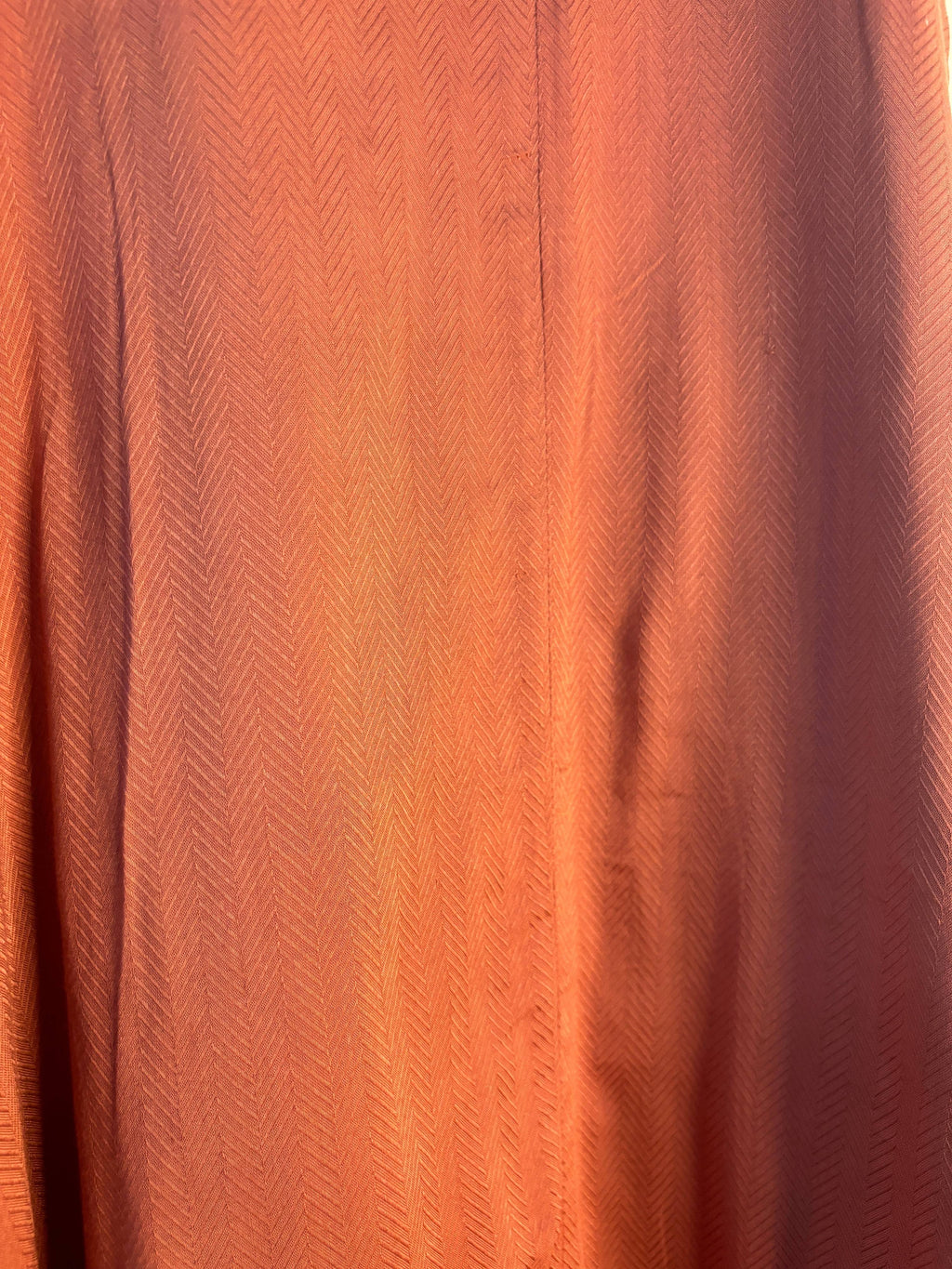 trueBrowns Orange Textured Dress | Grocsy