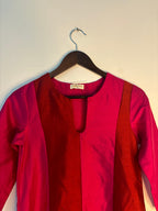 trueBrowns Pink Metallic Kurta | Grocsy