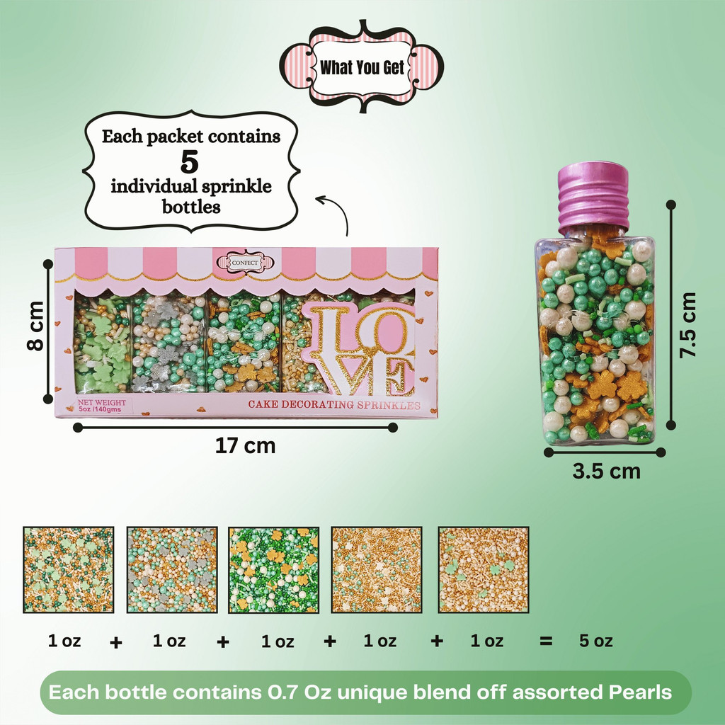Confect St. Patrick's Sprinkles Multipack 4 | Grocsy